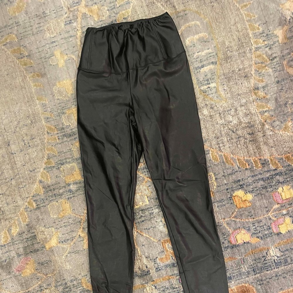 Faux leather leggings